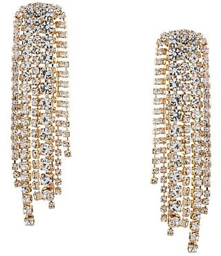 Anna Ava Crystal Rhinestone Multi Chain Chandelier Earrings - Gold/Crystal | Dillard's