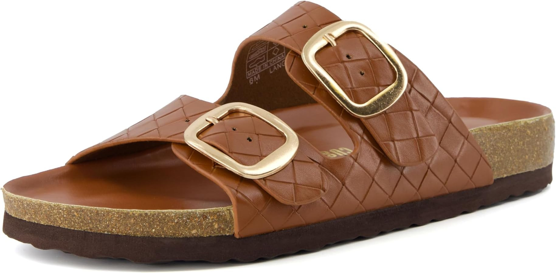 CUSHIONAIRE Women's Lang Cork footbed Sandal with +Comfort | Amazon (US)