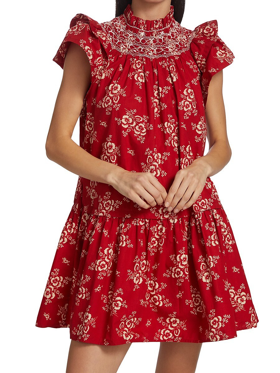 Sea Women's Alessia Tunic Dress - Red - Size S | Saks Fifth Avenue OFF 5TH