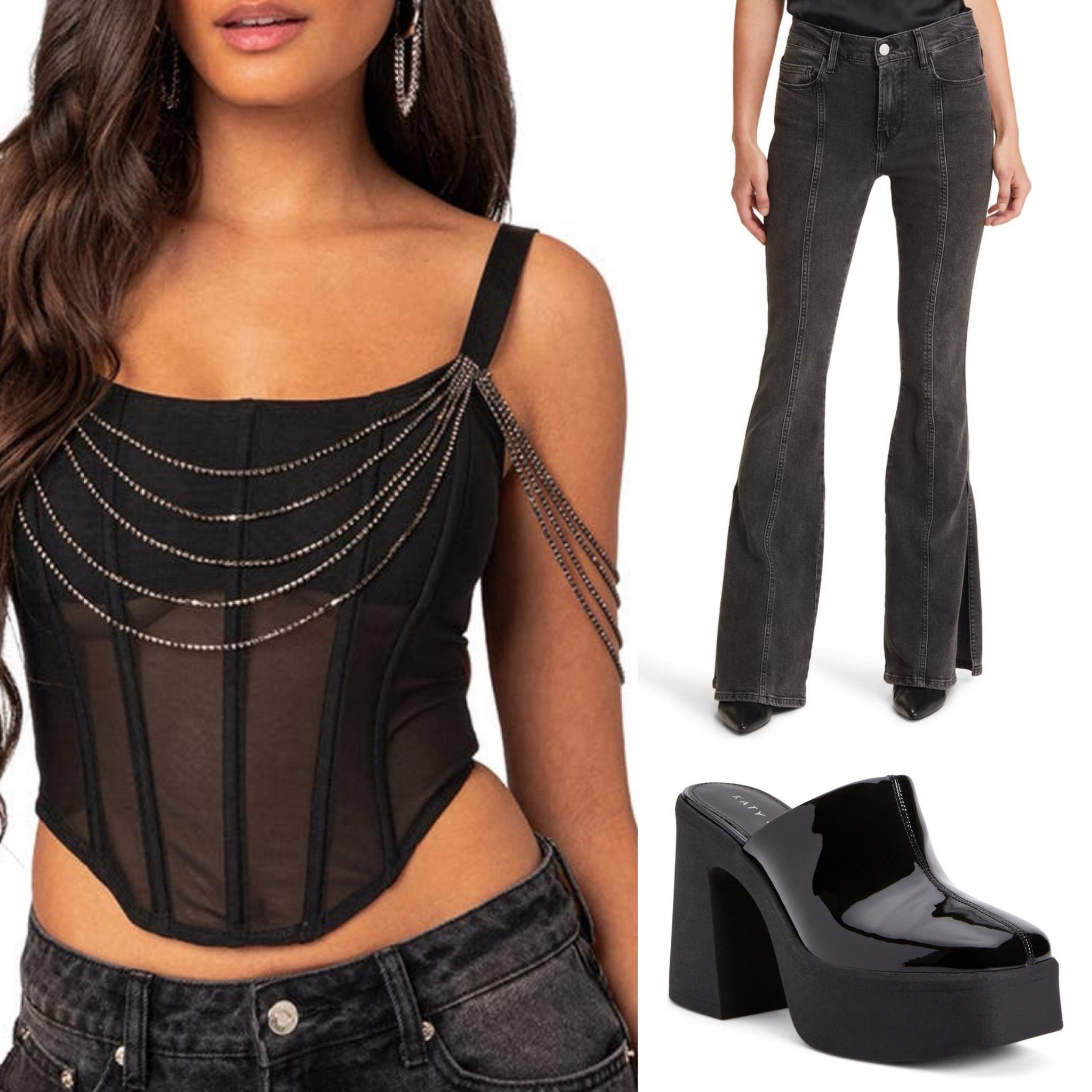 #date #datenight #edgy #concert #coolgirl #corset #rhinestone 

#LTKstyletip #LTKparties #LTKfindsunder100