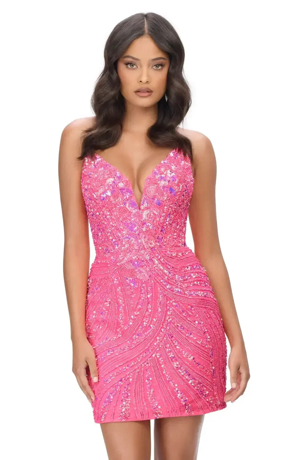 4500 - Bright Pink - ASHLEYlauren | Lady Black Tie