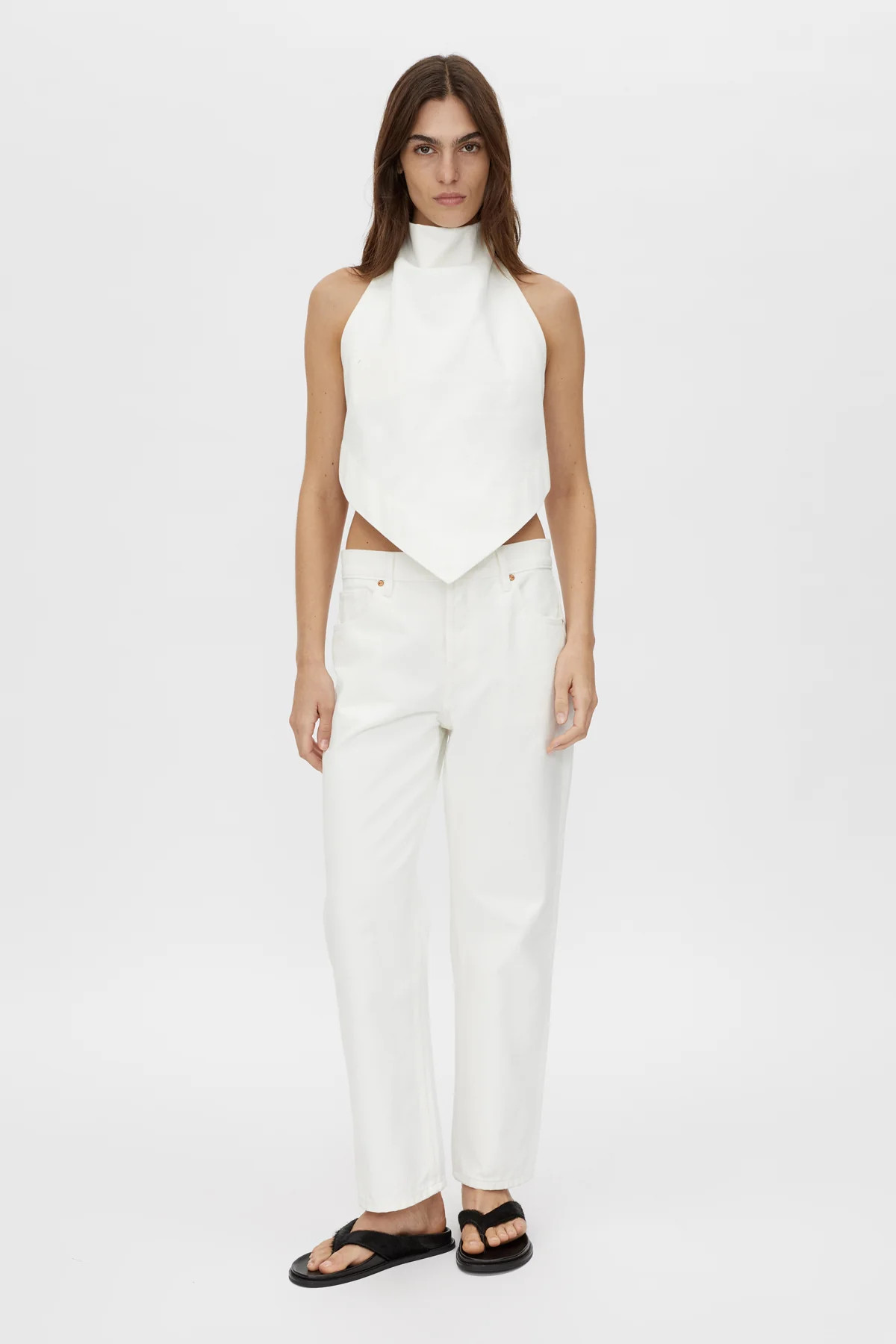 Daria Cropped Denim Jean in Salt White - CAMILLA AND MARC\u00ae C&M | CAMILLA AND MARC (ANZ)