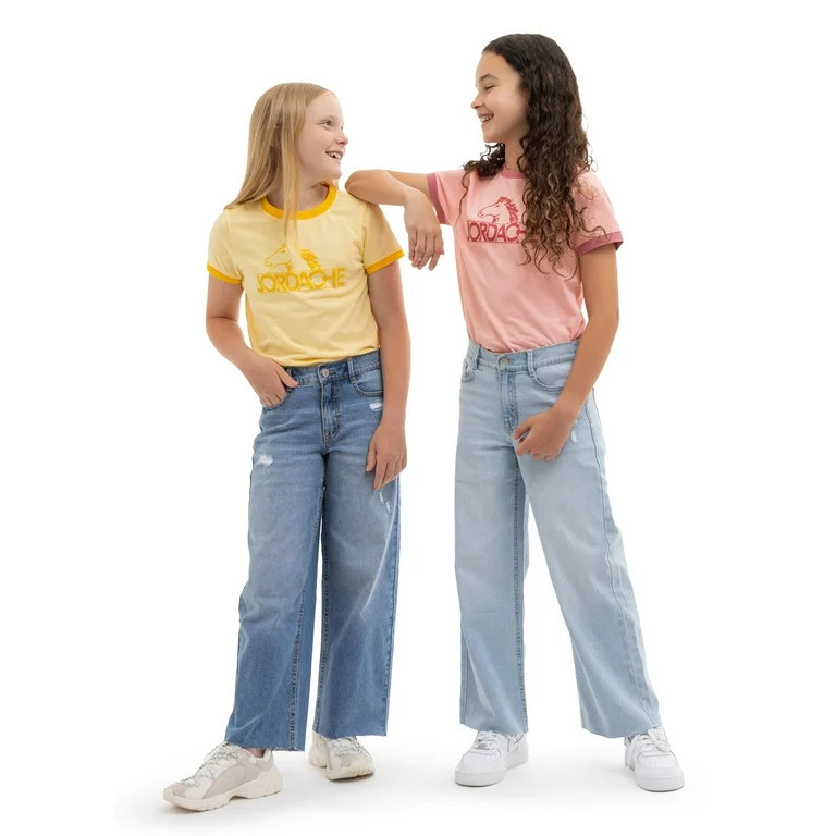 Jordache Girls Wide Leg Jeans, Sizes 5-18 | Walmart (US)