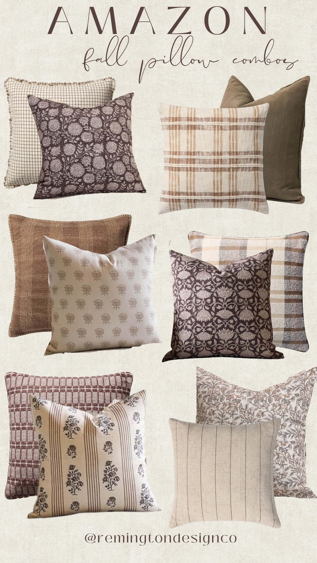 Amazon fall pillow combos 🫶🏻

Fall pillows - Home decor - Style
tips 

#LTKHome #LTKStyleTip #LTKSeasonal