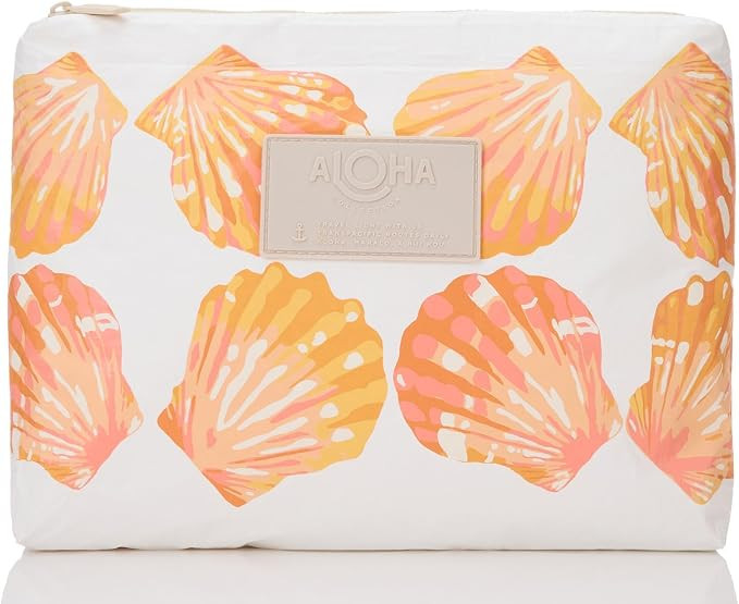 ALOHA Collection Mid Pouch, Lightweight, Packable, & Splash-Proof Pouch for Travel, Makeup, Toile... | Amazon (US)