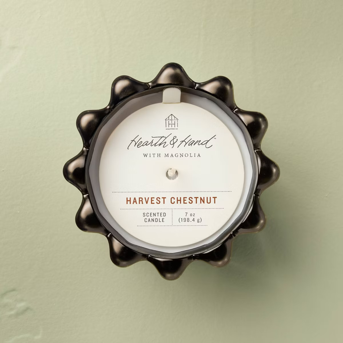 Seasonal Ribbed Glass Jar Candle 7oz - Hearth & Hand™ with Magnolia | Target