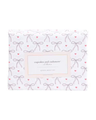 Bows And Hearts Sheet Set | TJ Maxx