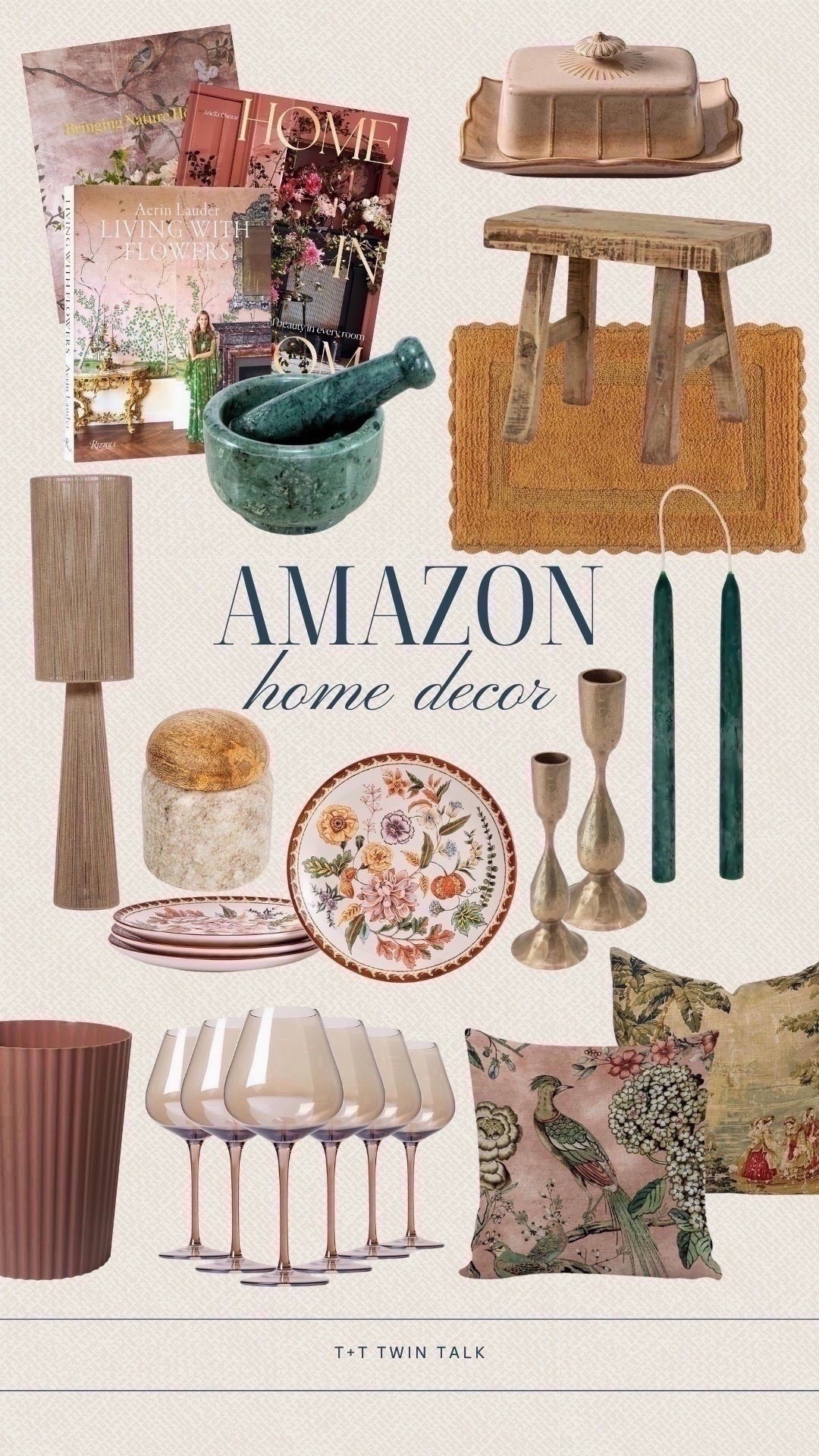 These Amazon home decor finds bring a fresh feel to any space. From floral plates to a soft mat and elegant candlesticks, each piece adds warmth and personality. An easy way to update your home without overspending.

#LTKSeasonal #LTKOver40 #LTKMidsize