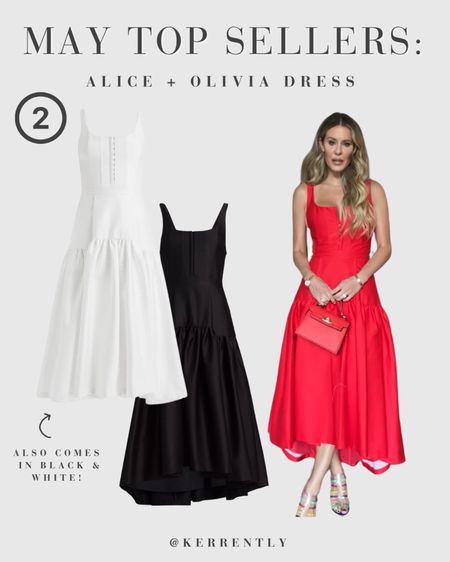 Number 2 top seller from the month of May was this gorgeous Alice and Olivia dress! Linked all 3 colors. I’m wearing a medium 

#LTKWedding #LTKBeauty #LTKParties