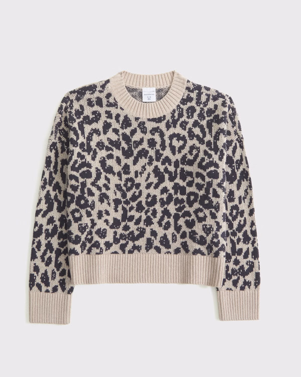 pattern crew sweater | Abercrombie & Fitch (US)