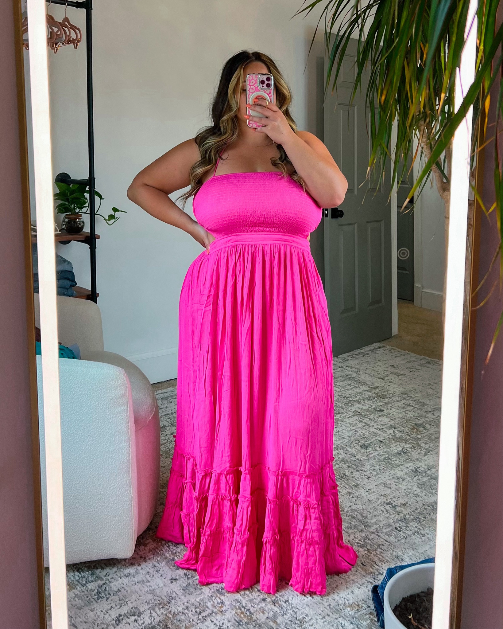 5’2” / size 14-16 / 38J 

Wearing dress in a size XL. 

Pay close attention to the care instructions, not all dresses are the same fabric. 

Pink / plum have more room in the waist. 

#fullbust #beachdress #resortwear #designerinspired #lookforless #amazonstyle #summeroutfits #styleinspo #ltkcurves 

#LTKFindsUnder50 #LTKMidsize