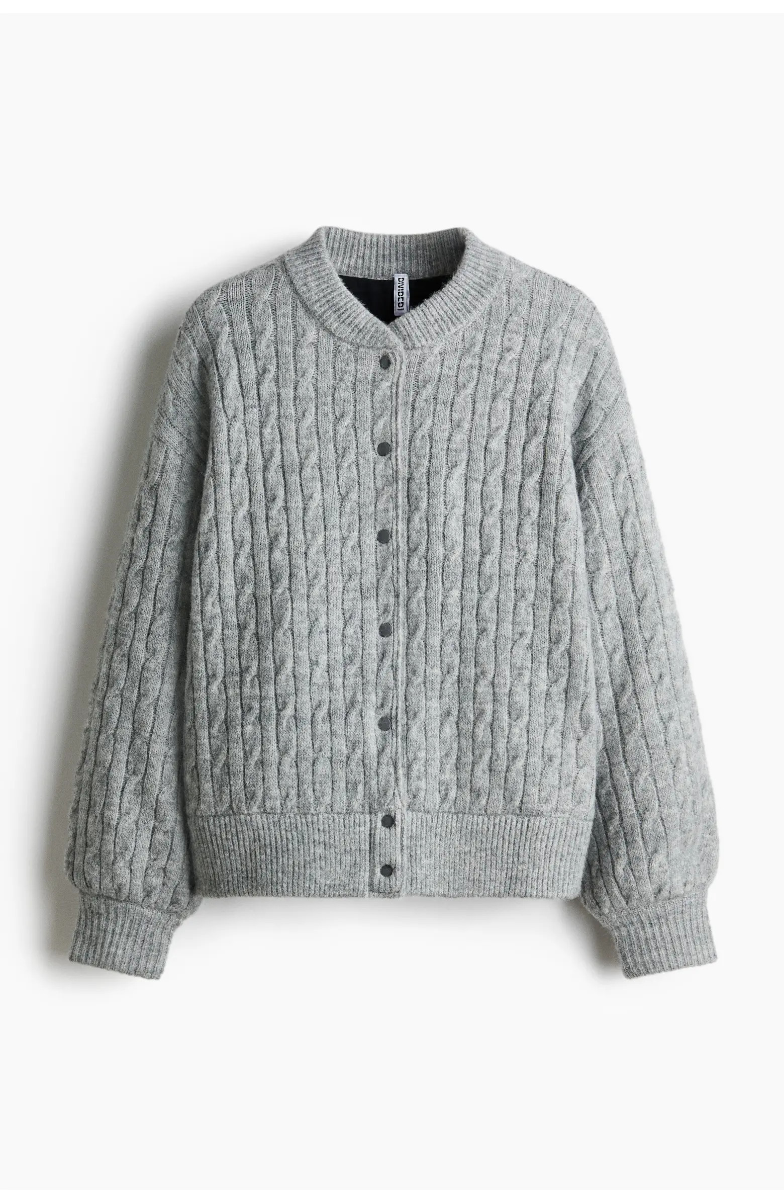H&M Cable-knit Bomber Jacket | Nordstrom | Nordstrom