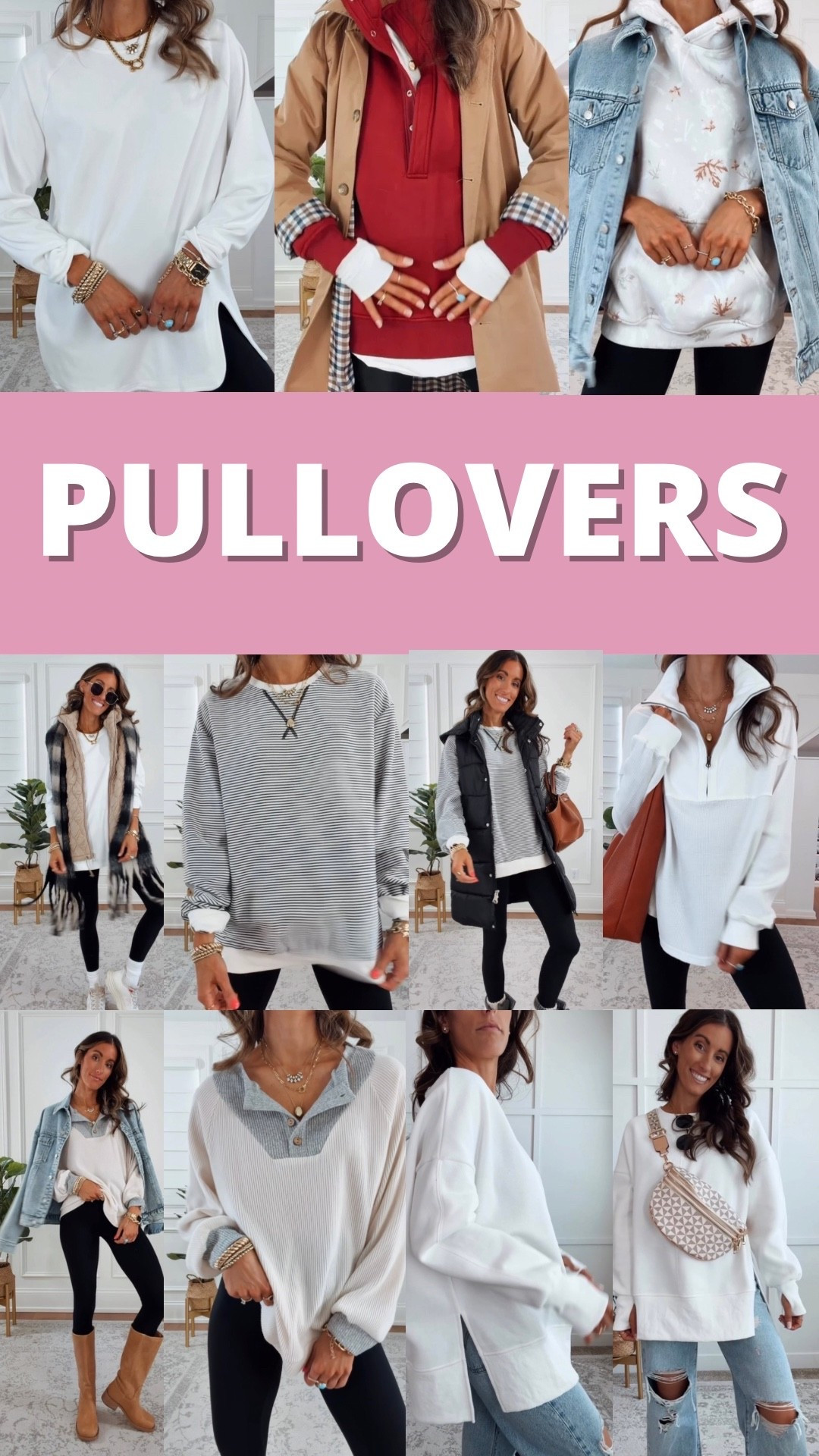 Wearing a size small in all pullovers except two tone quarter zip and soft henley - I’m wearing a medium 

#LTKFindsUnder50 #LTKGiftGuide #LTKFindsUnder100