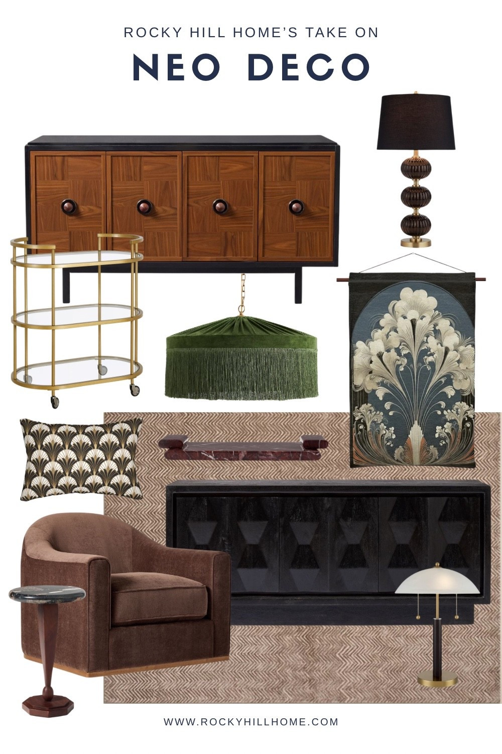 Neo Deco is having a moment. Rich velvets, sculptural lines, brass accents, and bold art come together for a look that’s glam, moody, and sophisticated.

#LTKHome