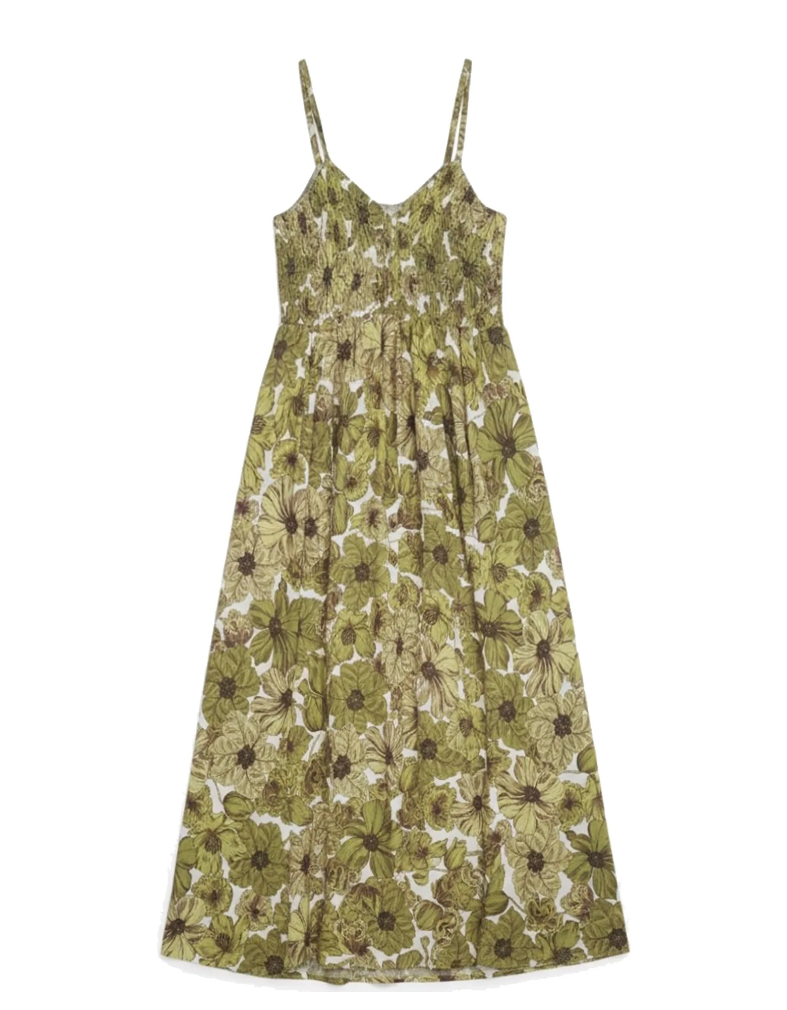 The Joni Sundress- Green Floral | BAACAL Limited, LLC