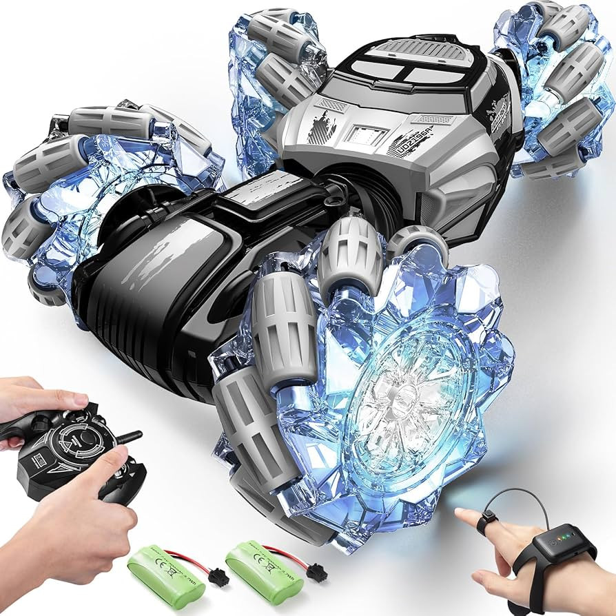 DoDoeleph Remote Control Car, 4WD Gesture Sensing RC Stunt Cars Toys, 360°Spinning Multiple Terr... | Amazon (US)