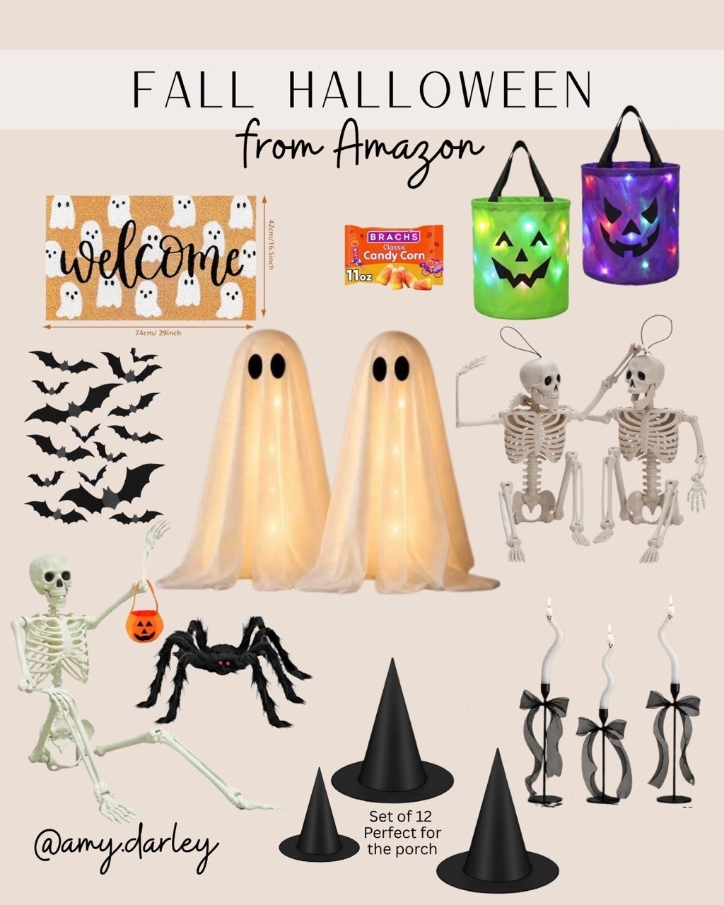 Okayyy how CUTE are these Halloween finds?! 👻🎃 Are you more of a cute & cozy Halloween decorator or do you like to make things a little SPOOKY?! 🕷️🖤

#HalloweenDecor #AmazonFinds #HalloweenDecorations #HalloweenIdeas #AmazonHome