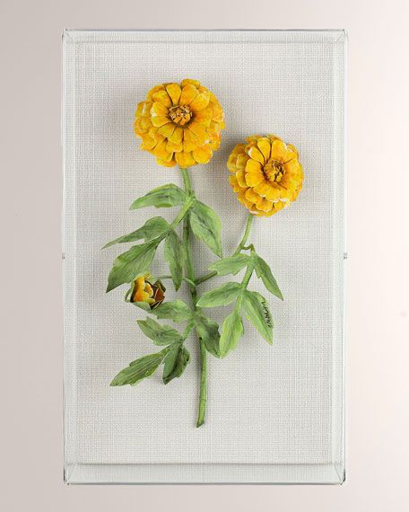 Charlotte Moss for Tommy Mitchell Marigold October Birth Flower Wall Art | Bergdorf Goodman