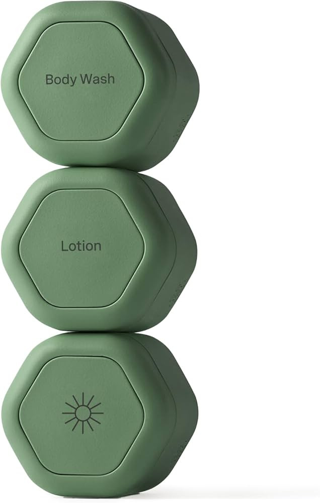 Cadence Travel Containers - Body Care Capsule Set - Magnetic Containers with Lids,Carry On Travel... | Amazon (US)