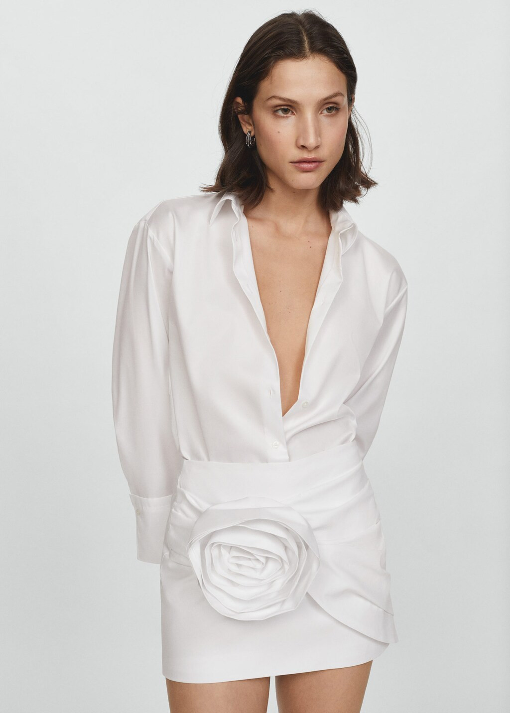 Mini maxi flower skirt -  Women | Mango United Kingdom | MANGO (UK)