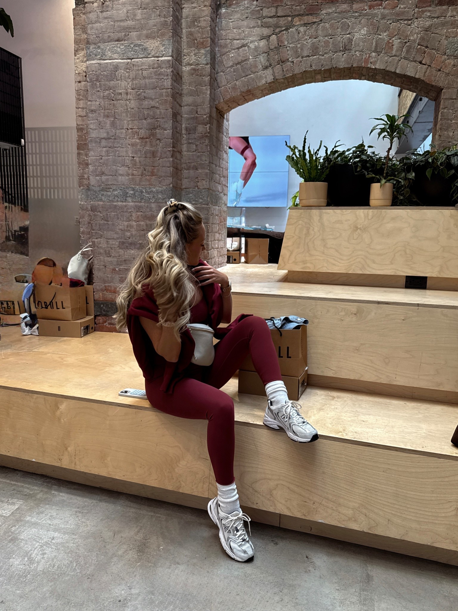 New workout set from sculpt society - wearing a small in top & bottom, large in sweatshirt! 