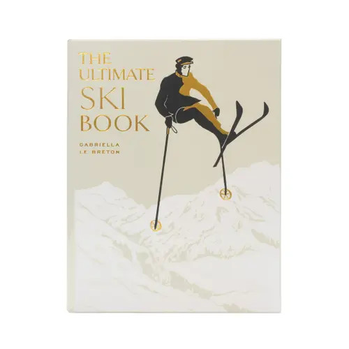 Graphic Image The Ultimate Ski Book Leather Coffee Table Book in Ivory at Nordstrom | Nordstrom