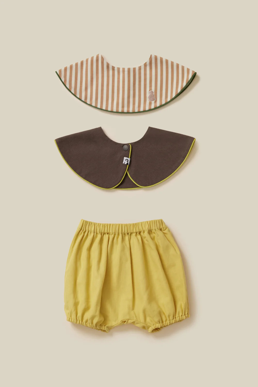[Set] Bloomers & Piped Edge Bib 2P | Konny Baby