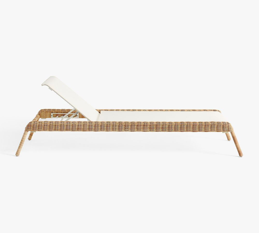 Huntington Mesh Stackable Outdoor Single Chaise Lounge, Set of 2 | Pottery Barn (US)