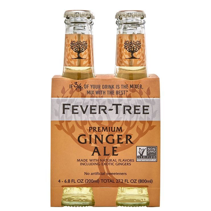 Fever-Tree Premium Ginger Ale  Bottles - 4pk/6.8 fl oz | Target