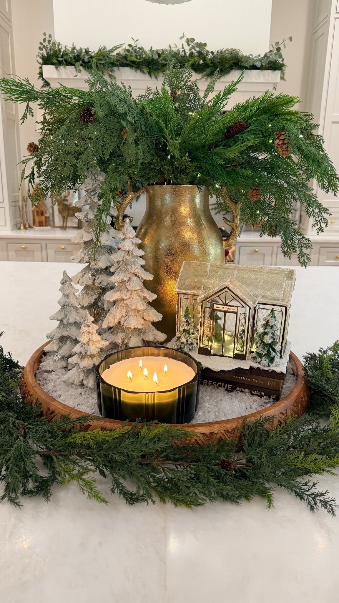 Snowy centerpiece!

#LTKSeasonal #LTKHome #LTKHoliday