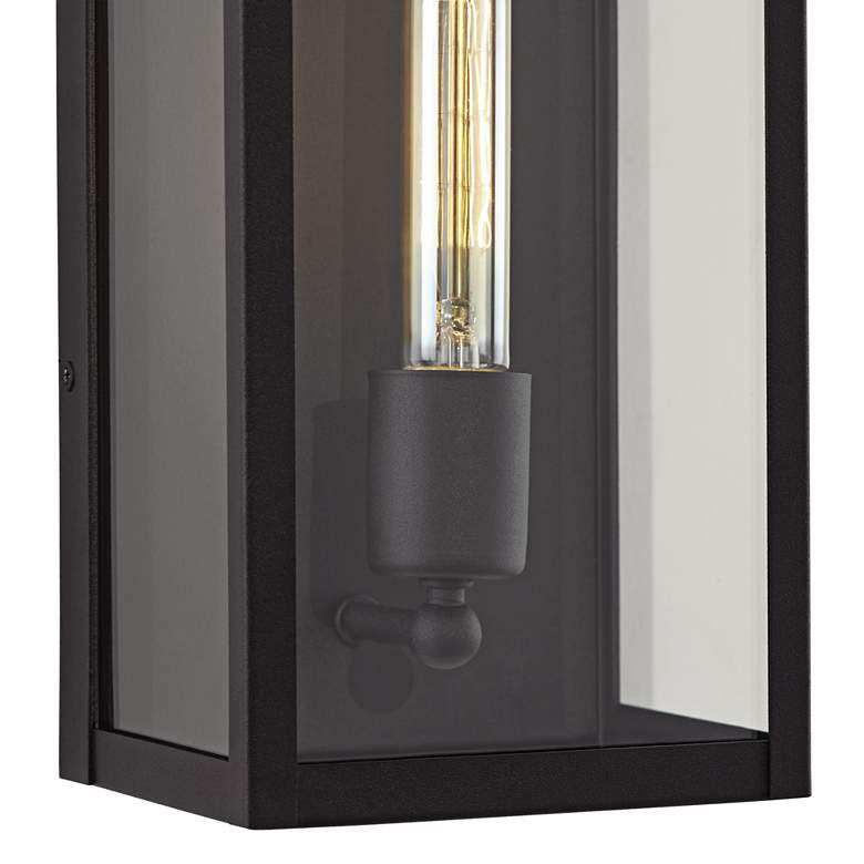 Cornell 14 1/4" High Sand Black Box Outdoor Wall Light Set of 2 | Lamps Plus