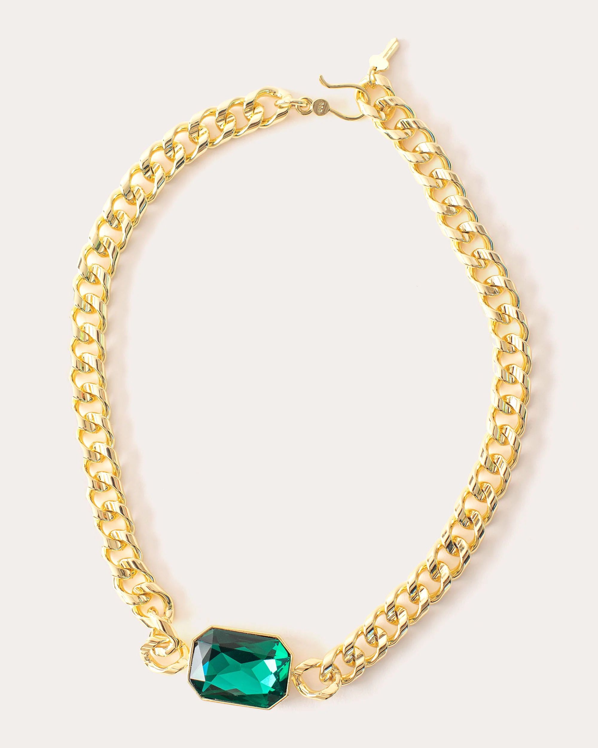 Green Swarovski® Stone Extra Chunky Choker Necklace | Olivela