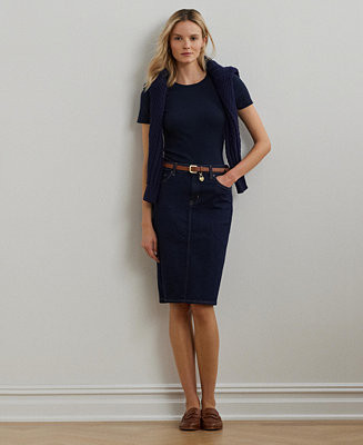 Lauren Ralph Lauren Denim Skirt  - Macy's | Macy's
