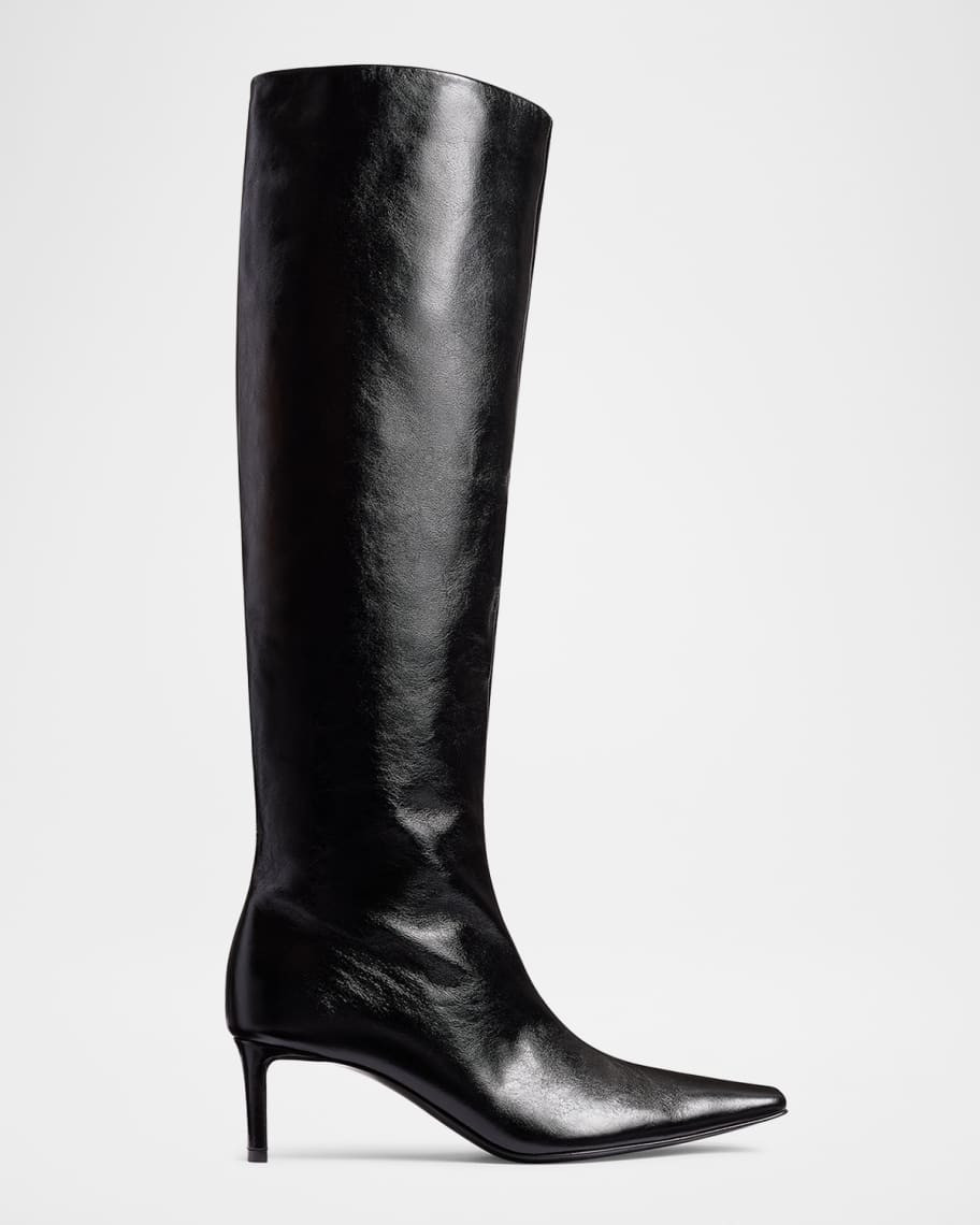 Khaite Ona Knee-High Leather boots | Neiman Marcus