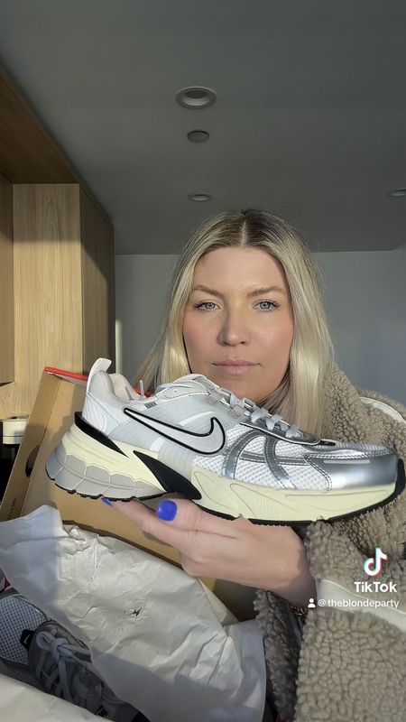 fave new nike sneakers for spring! i love that they have a hint of silver metallic/chrome but also the creamy beige sole - the perfect balance and they go with everything

#LTKfitness #LTKstyletip