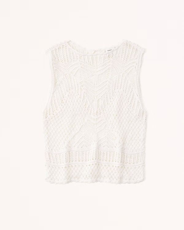 Macrame-Inspired Crew Tank | Abercrombie & Fitch (US)