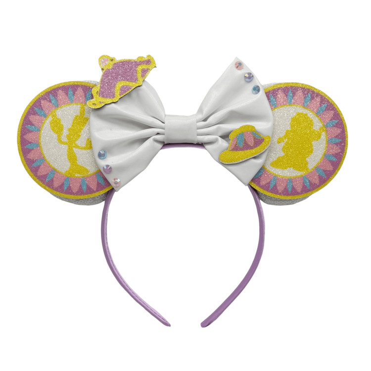 Disney Beauty And The Beast Theme Decorative Headband, Candle & Clock Pattern Headband, Colorful ... | SHEIN