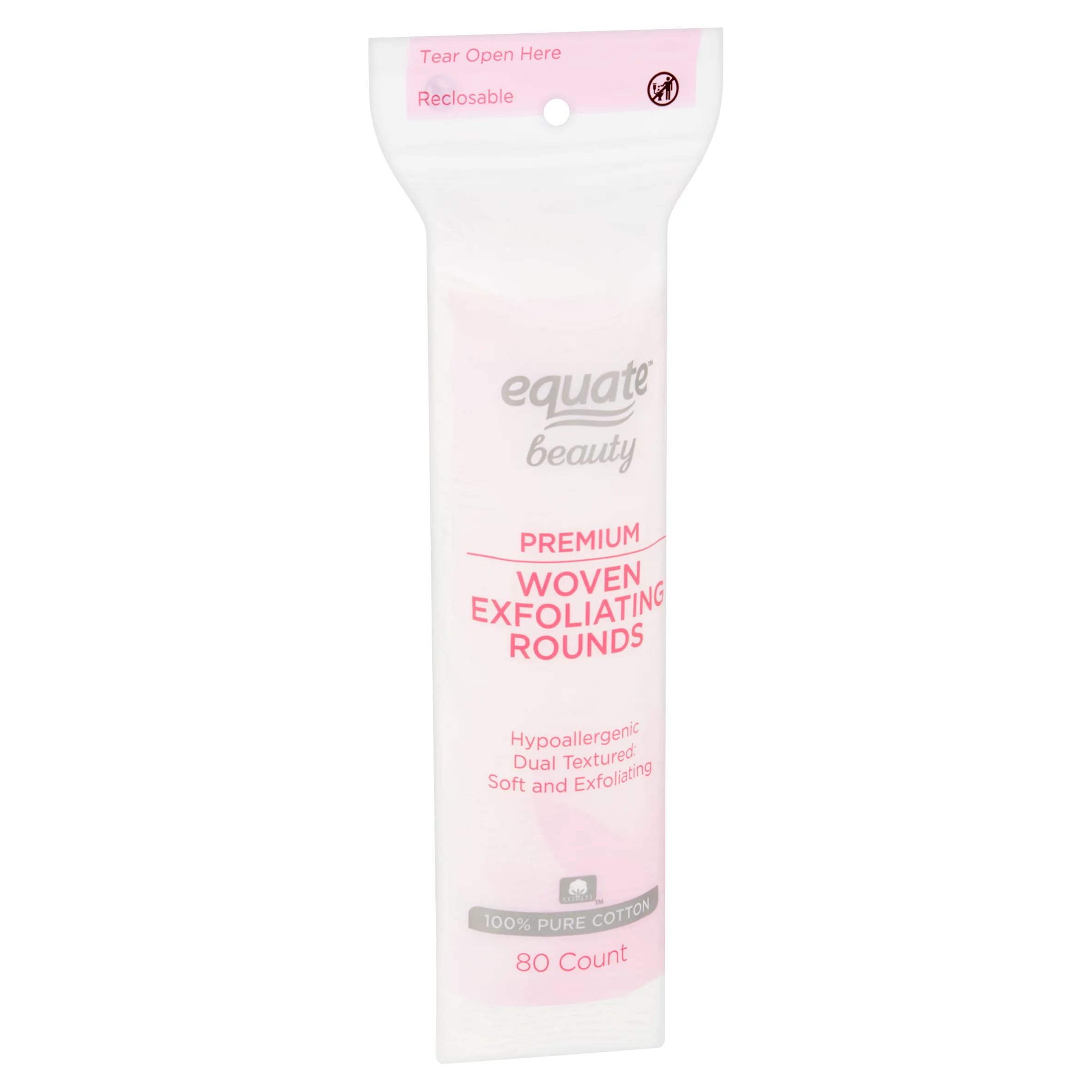 Equate Beauty Premium Woven Exfoliating Rounds, 80 Count | Walmart (US)