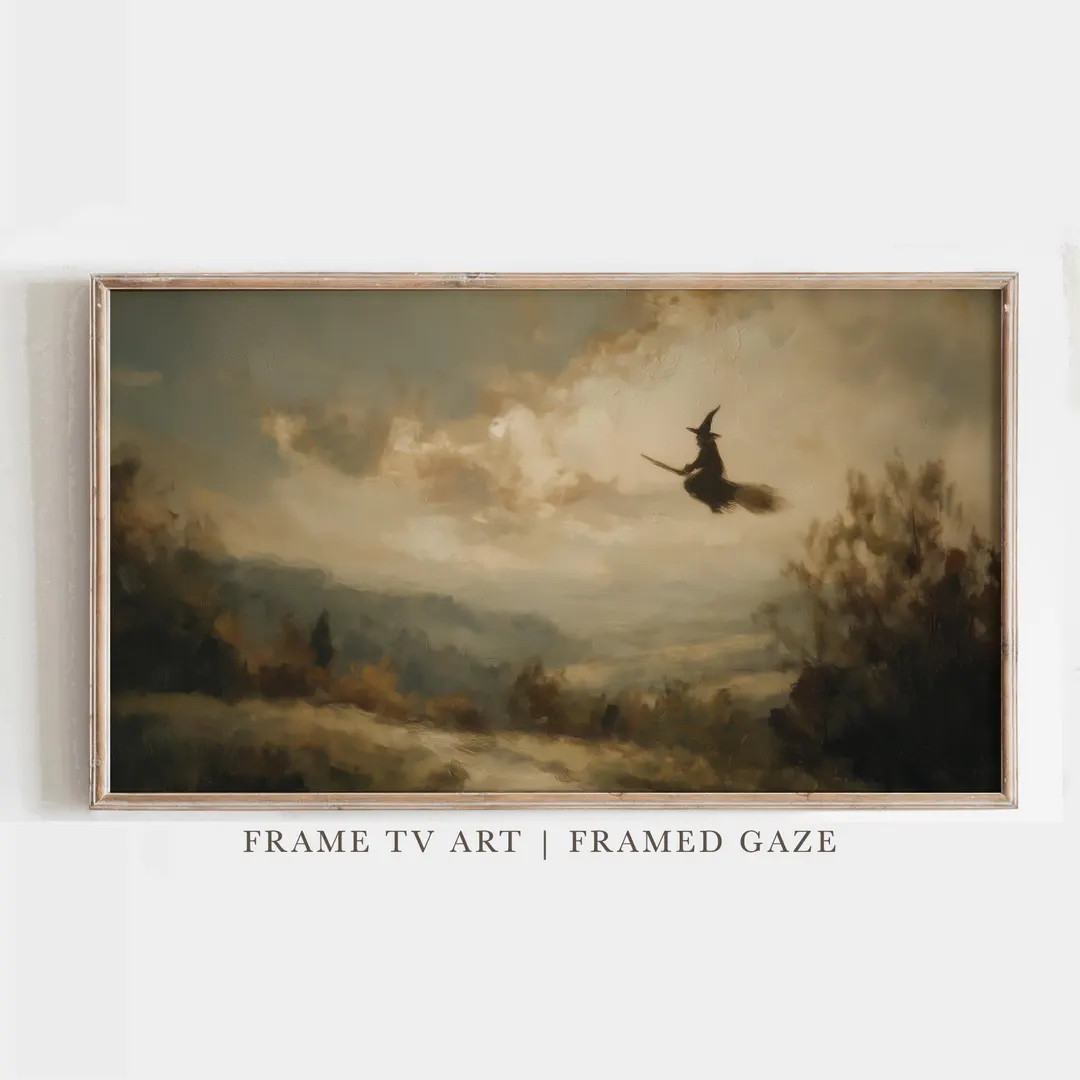 Frame TV Art, Witch TV Art – Halloween Frame TV Art for Fall (instant Download) - Etsy | Etsy (US)