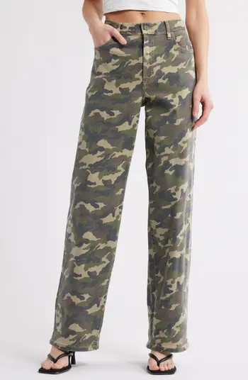 Low Slung Camo Baggy Jeans | Nordstrom