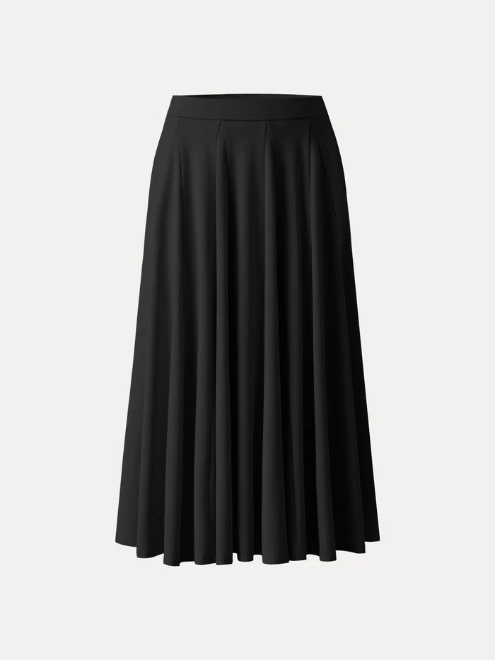 Lyocell Blend Volume Skirt with Pockets | OGLmove