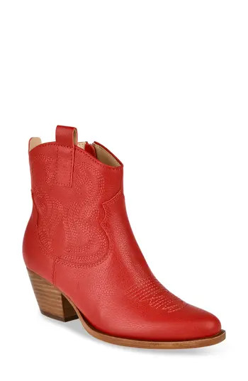 Dolce Vita Shania Waterproof Western Boot in Cherry Leather H2O at Nordstrom Rack, Size 8 | Nordstrom Rack