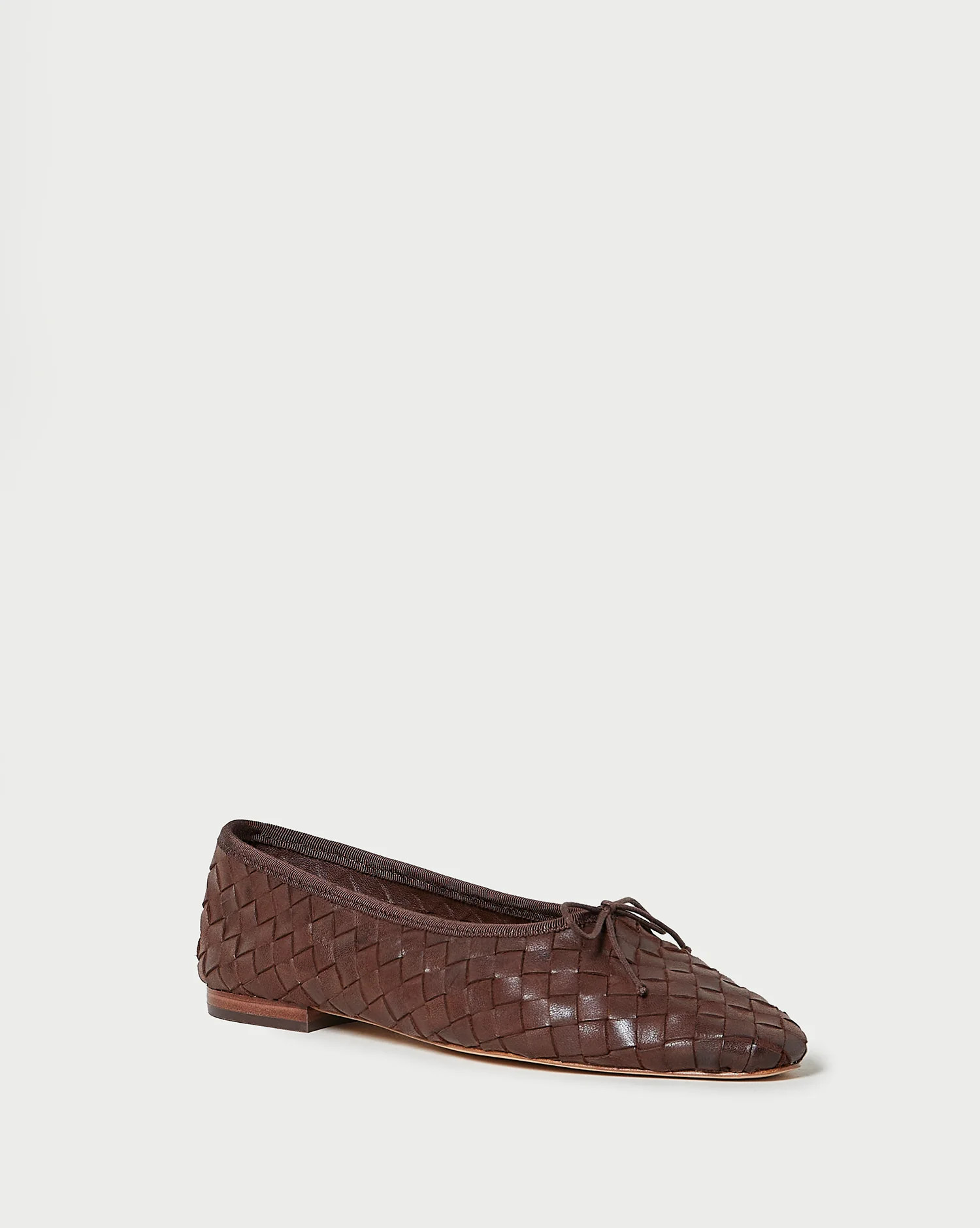 Landry Chocolate Woven Ballet Flat | Loeffler Randall