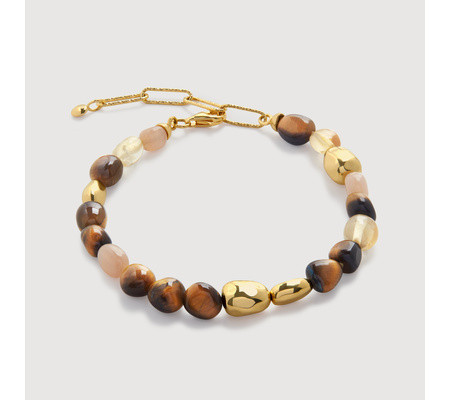 Rio Neutral Gemstone Beaded Bracelet | Monica Vinader (Global)
