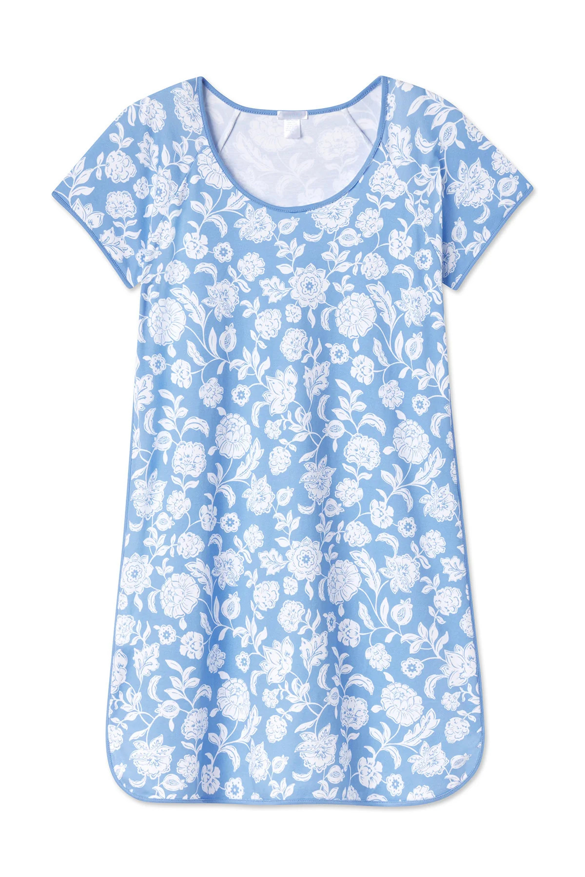 Pima Nightgown in Baltic Bouquet | Lake Pajamas