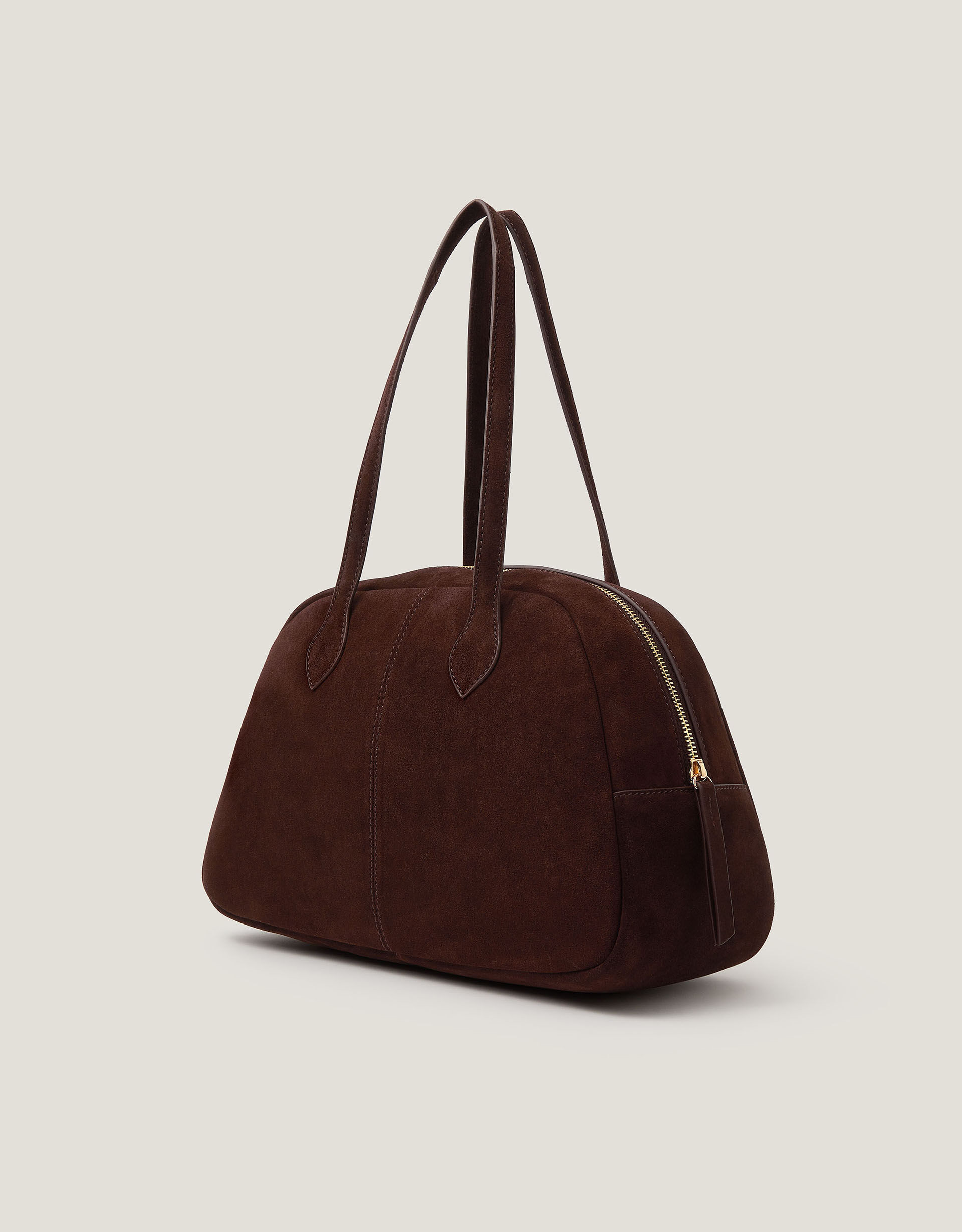 Dalia Suede Bowler Bag | Monsoon (UK)