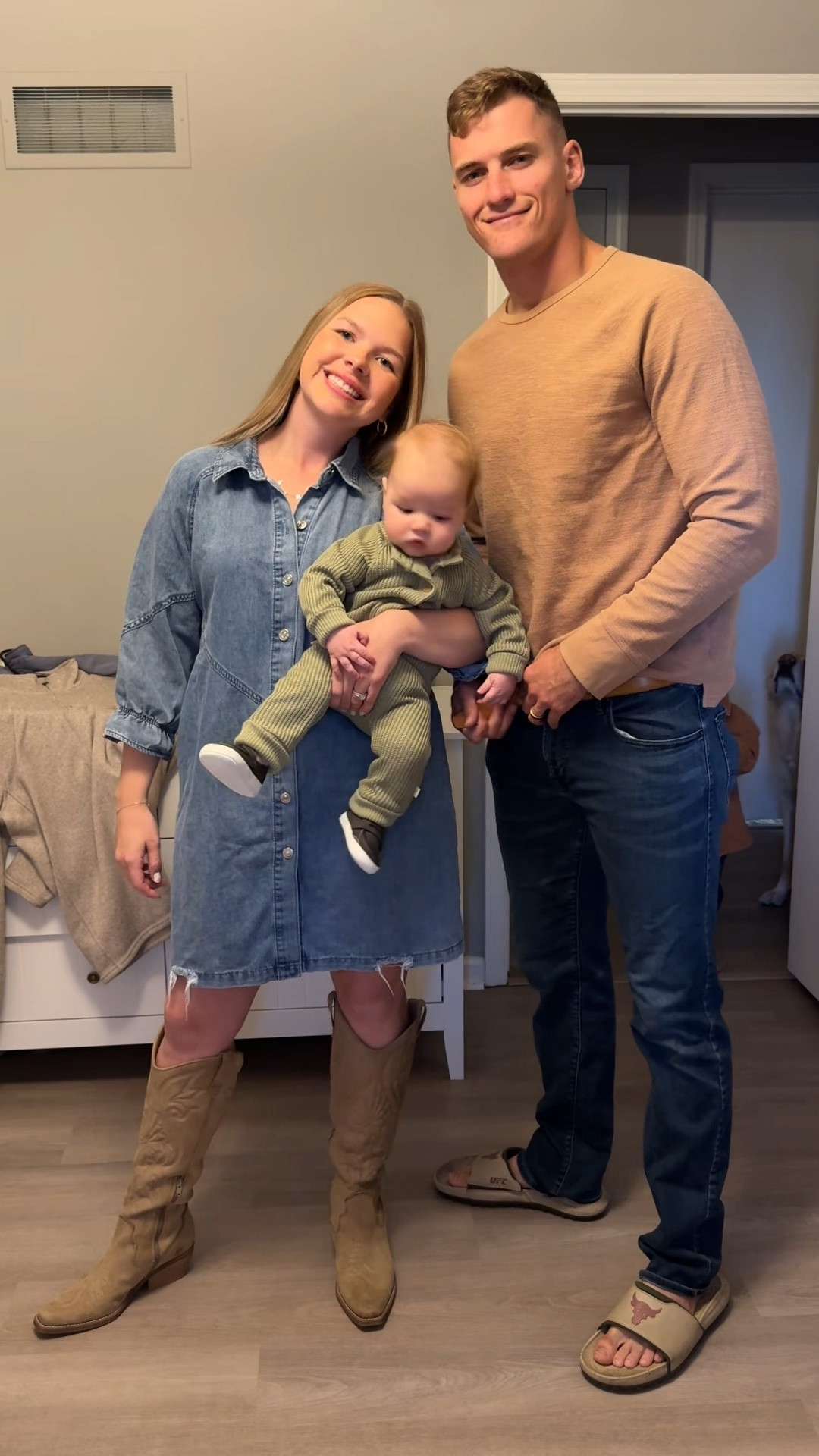 Fall family pictures OOTD!! Wearing a M on the dress and size 9.5 in the boots! 

#LTKootd #LTKHoliday #LTKFamily