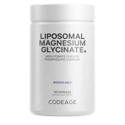 Codeage Liposomal Magnesium Bisglycinate Chelate Mineral Supplement, BioMag Phospholipids, 120 ct | Target