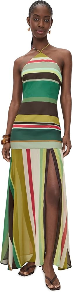 Seven Wonders Women's Estella Halter High Slit Maxi Dress | Amazon (US)