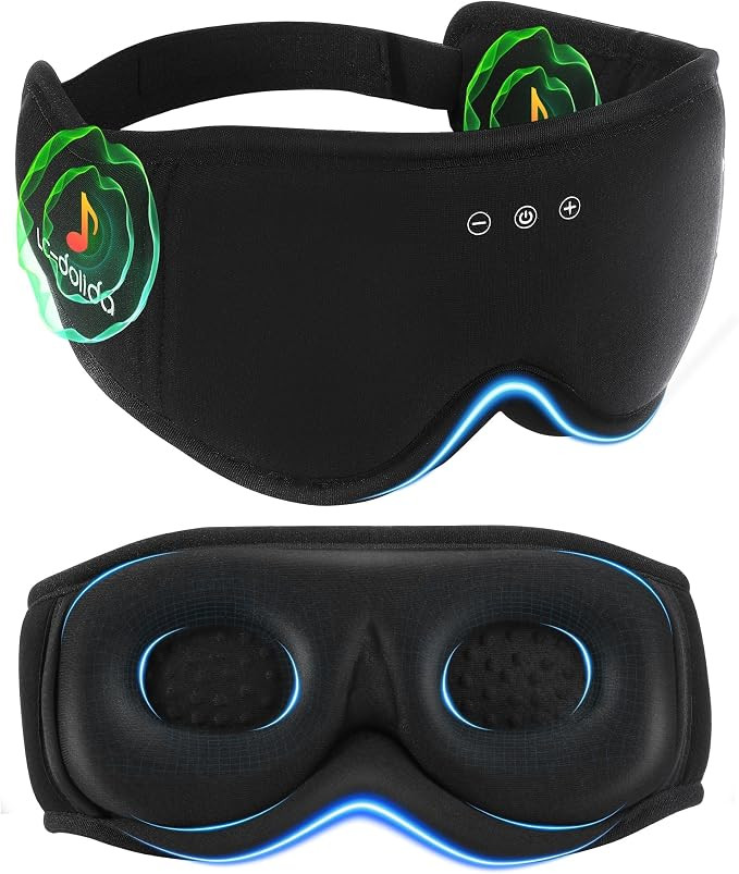 BambooCotton 3D Bluetooth Sleep Mask, LC-dolida 2026 New Sleep Headphones, Wireless Comfort, Sust... | Amazon (US)